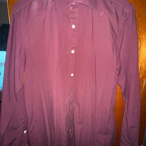 Michael Kors Purple Casual Button Down Shirt